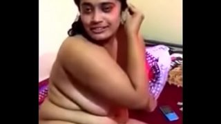 Busty south indian college girl posing nude
