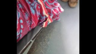 Pedha sollu of telugu aunty in train recorded