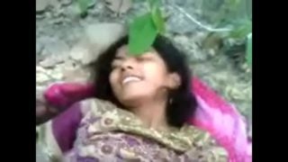Fucking tight puku of teen telugu girl in forest