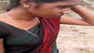 Pressing sollu of village akka lakshmi in saree