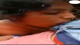 Telugu college girl outdoor blowjob to lover