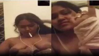 Tamil girl usha smoking and video call phone sex