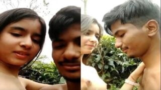 Telugu couple vamsi priya sex mms in forest